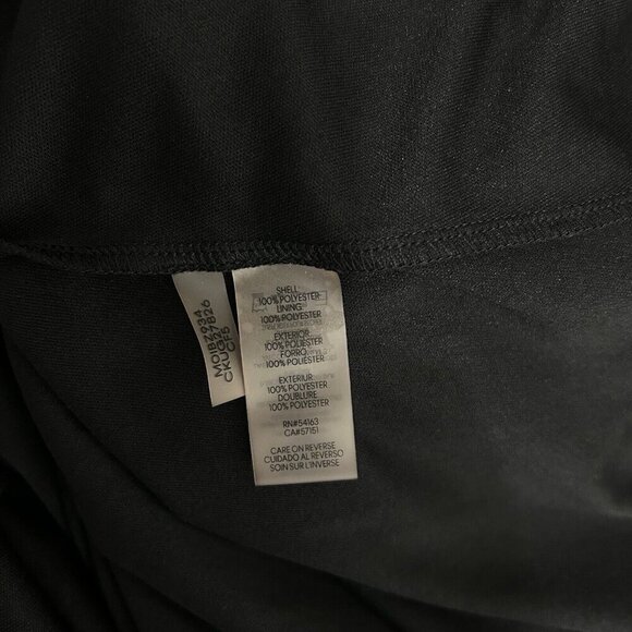 Calvin Klein Floral Asymmetrical Wrap Dress Sz 16 Surplice Neckline Ruffle Cuff - Picture 10 of 13